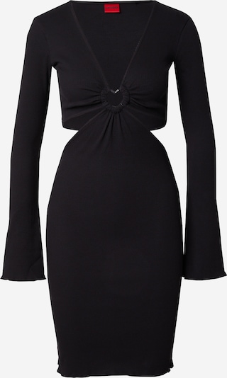 HUGO Obleka 'Nortensie' | črna barva, Prikaz izdelka