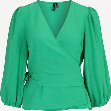 Vero Moda Tall Blouse 'PEPPER AYA' in Groen: voorkant