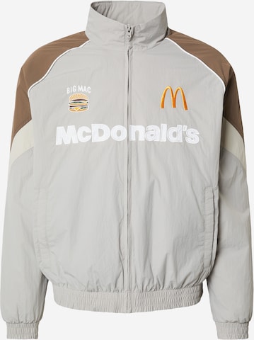 HOLLISTER Välikausitakki 'FEB1 MCDONALDS' värissä harmaa: etupuoli