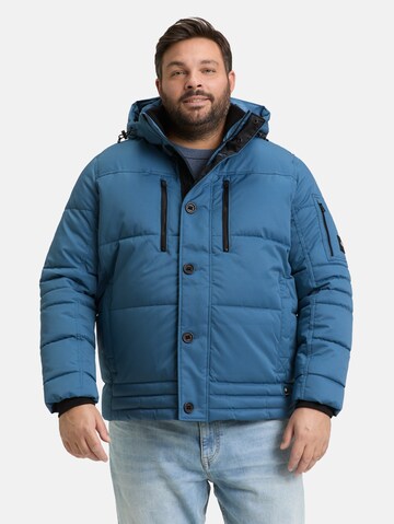 TOM TAILOR Men + Winter jacket in Blue: front