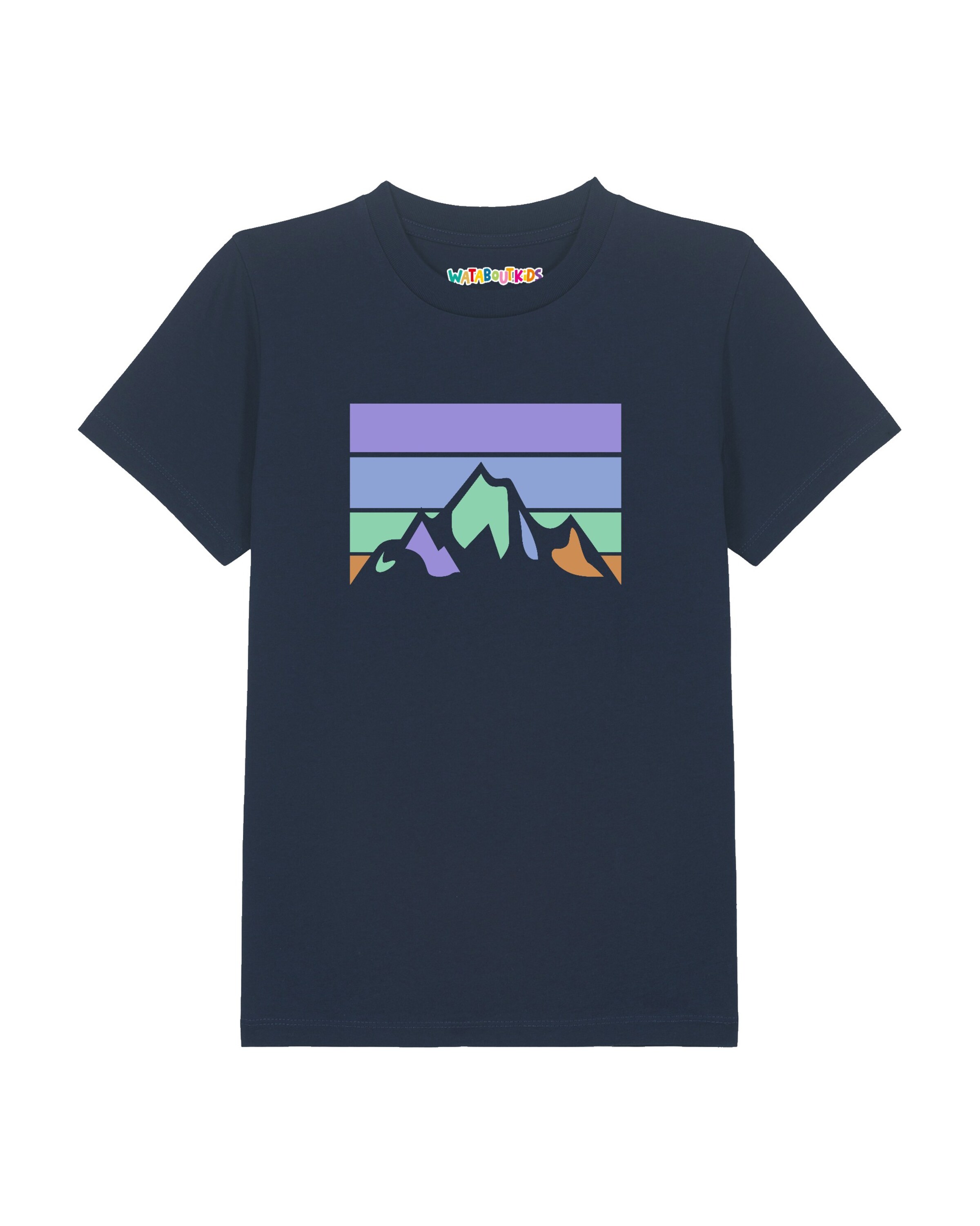 watabout.kids Shirt 'Landscape' in Blauw: voorkant