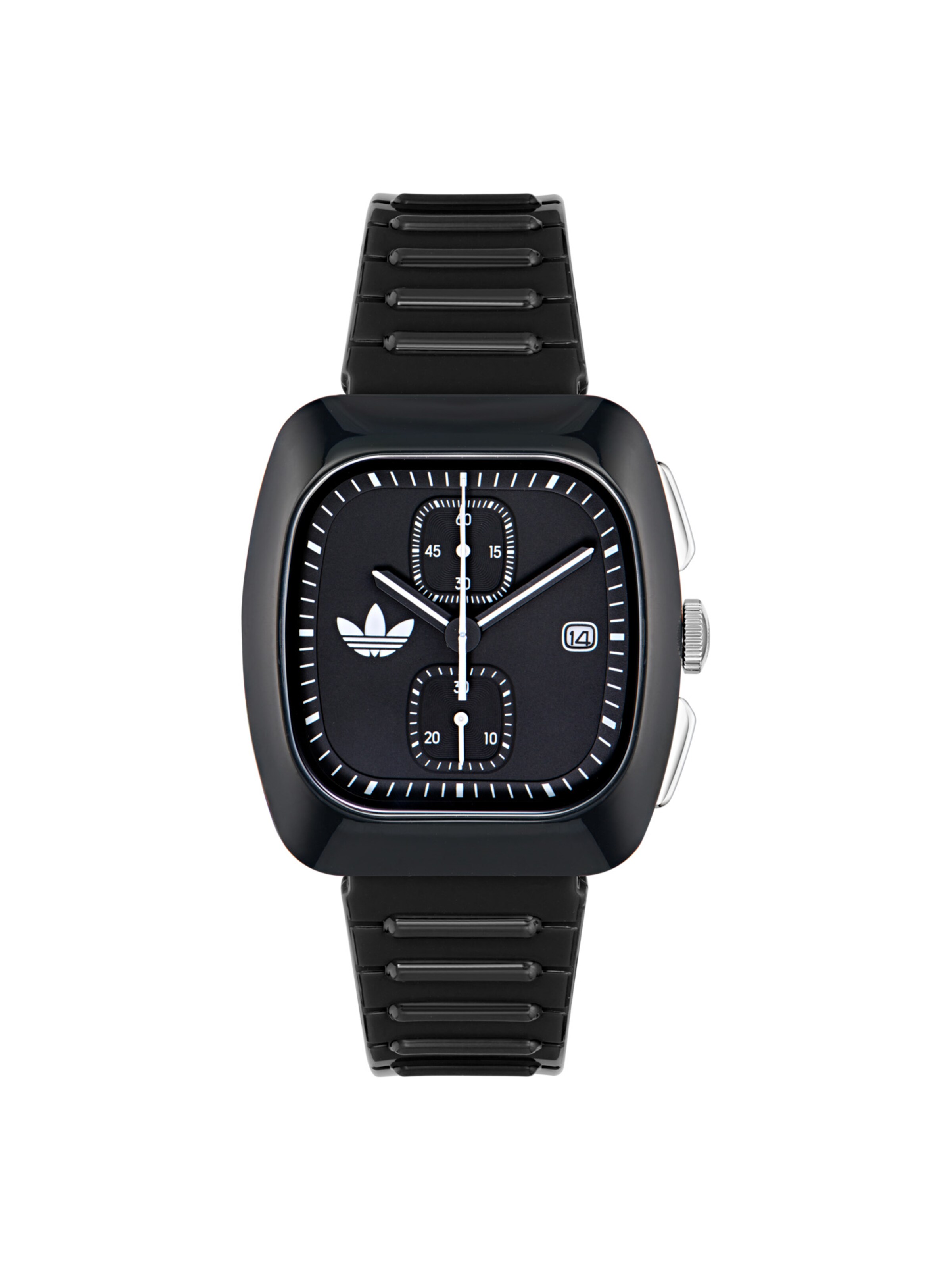 ADIDAS ORIGINALS Analoog horloge 'RETRO WAVE TWO' in Zwart: voorkant