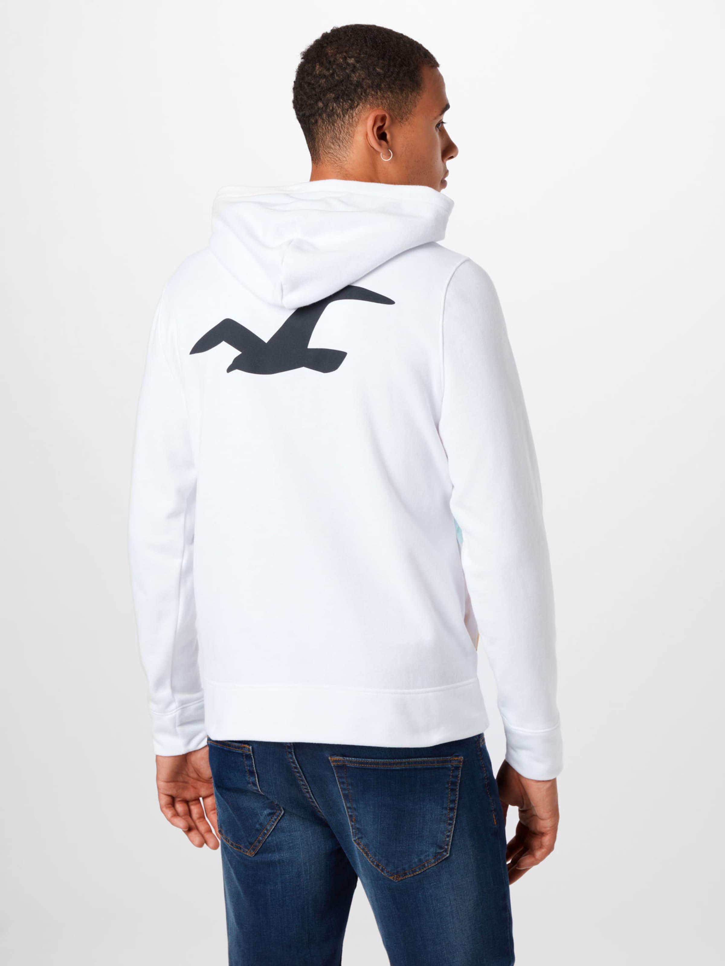 Männer Sweat HOLLISTER Sweatshirt in Offwhite - LP48245 Männer Sweat HOLLISTER Sweatshirt in Offwhite - LP48245