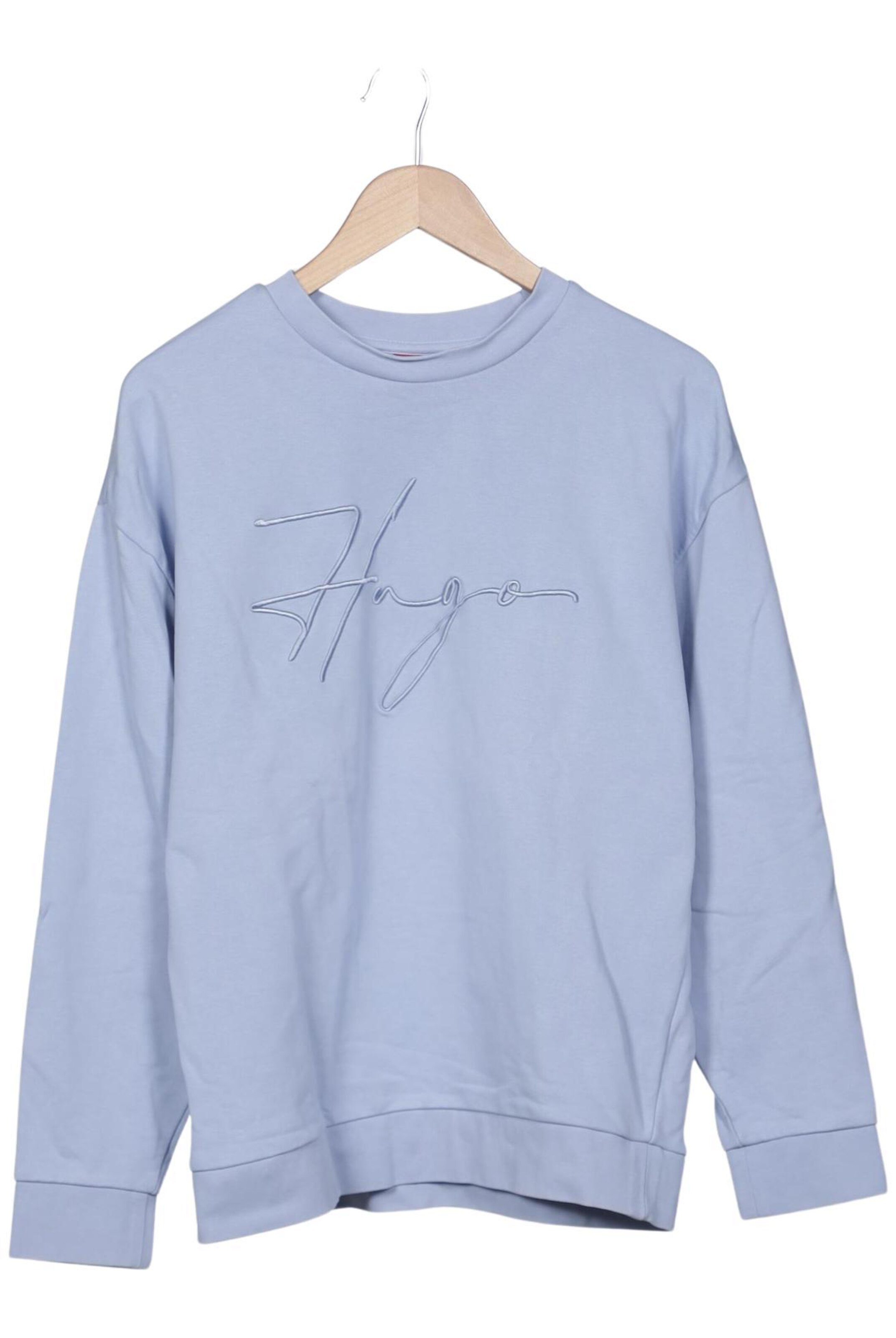 HUGO Sweatshirt & Zip-Up Hoodie in L in Blue: front