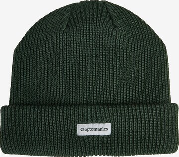 Cleptomanicx Beanie 'Shortie 2' in Green: front