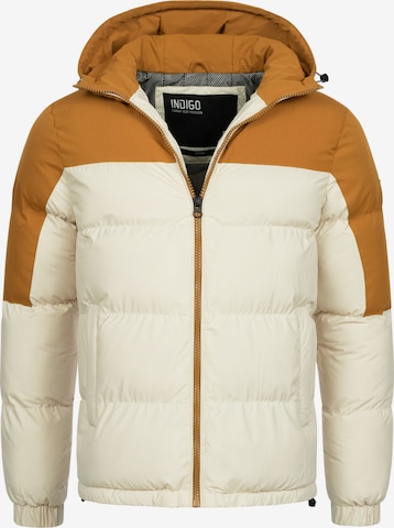 INDICODE JEANS Winterjacke 'Danix' in Beige: predná strana