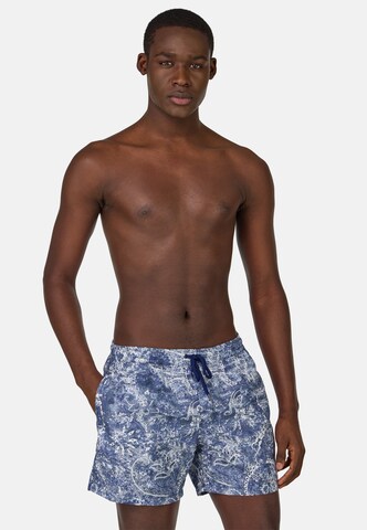 Boggi Milano Zwemshorts in Blauw: voorkant