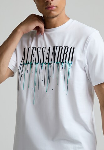 Maglietta 'Artista' di Alessandro Zavetti in bianco