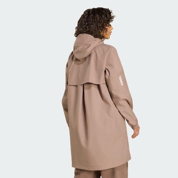 ADIDAS TERREX Μπουφάν πεζοπορίας σε καφέ