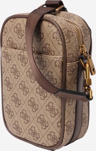 GUESS Õlakott 'MILANO CROSSBODY MICRO', värv beež: eest vaates