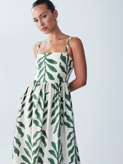 St MRLO Vestido 'Lanah' em verde / branco, Vista do artigo