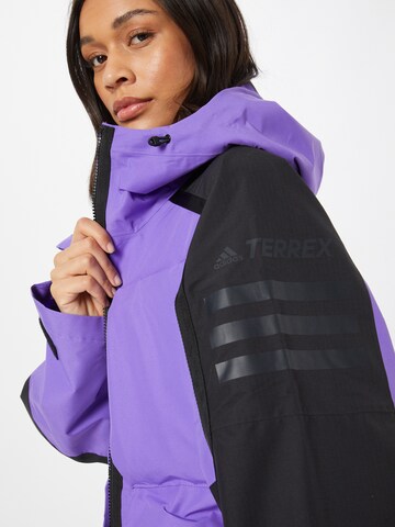 ADIDAS TERREX Outdoor Jacket 'Xploric' in Purple