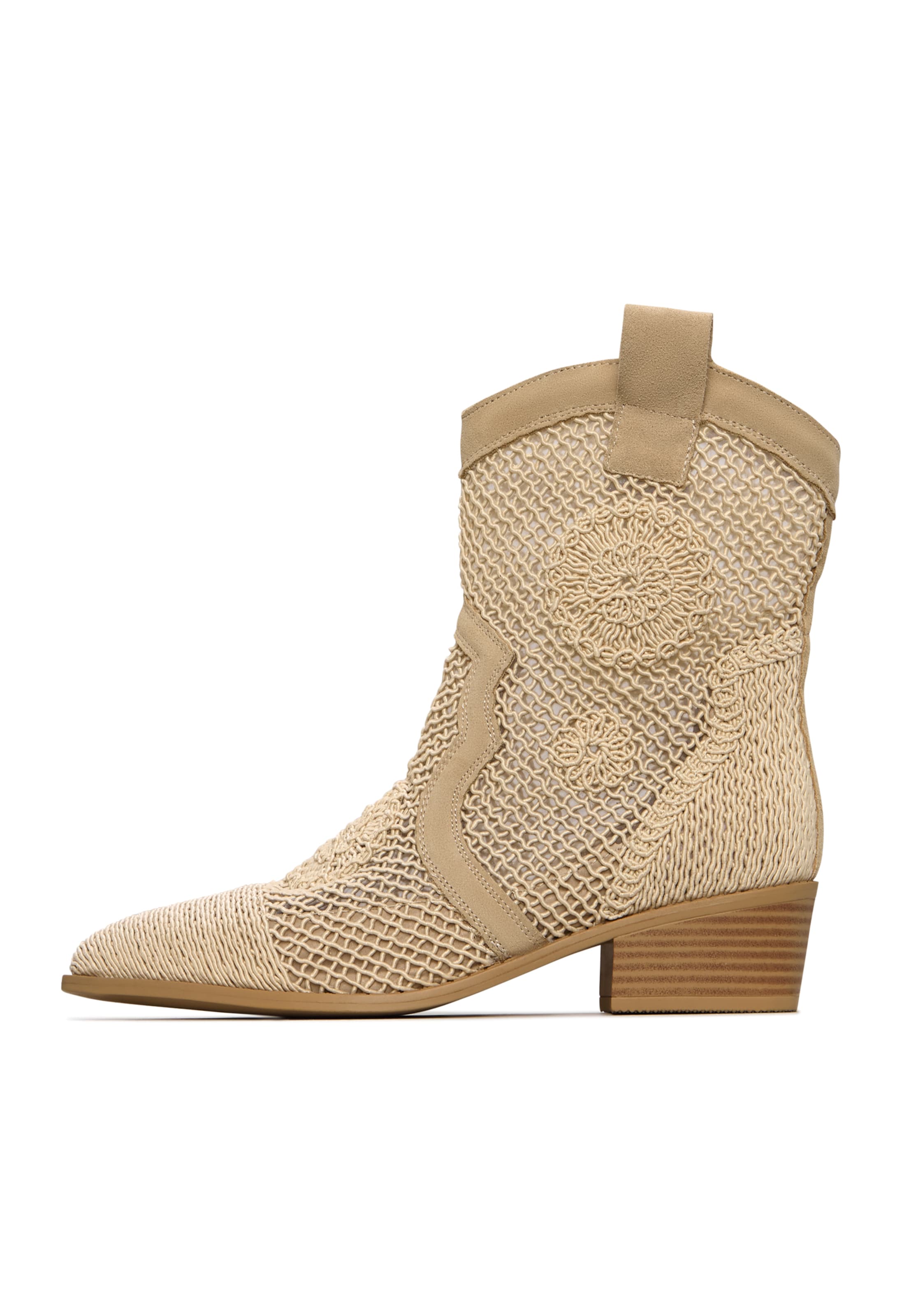 CESARE GASPARI Cowboylaarzen in Beige: voorkant