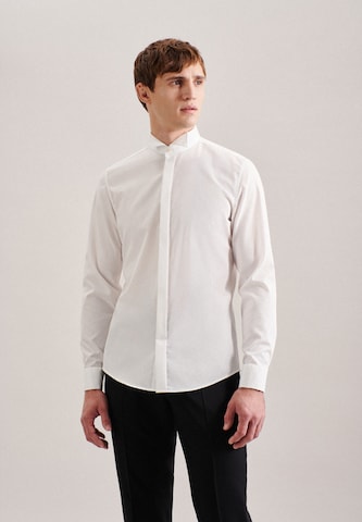 SEIDENSTICKER Slim fit Business Shirt in White: front