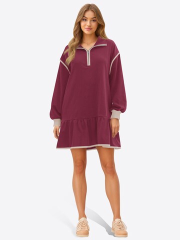 Imily Bela Šaty - Červená