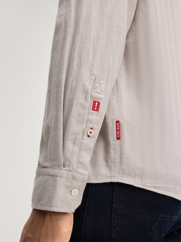 JOOP! Jeans Regular fit Zakelijk overhemd in Beige
