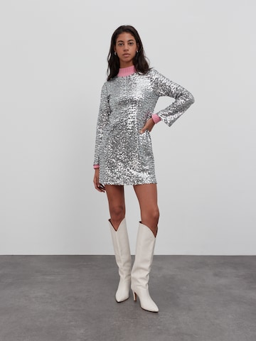 EDITED Dress 'Dascha' in Silver