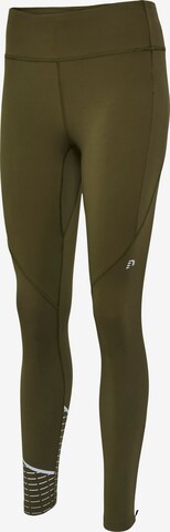 Coupe slim Pantalon de sport Newline en vert