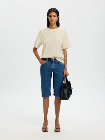 SELECTED Shirt 'SLFADA' in Beige