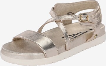 FREUDE Strap Sandals 'AMELINE' in Gold: front