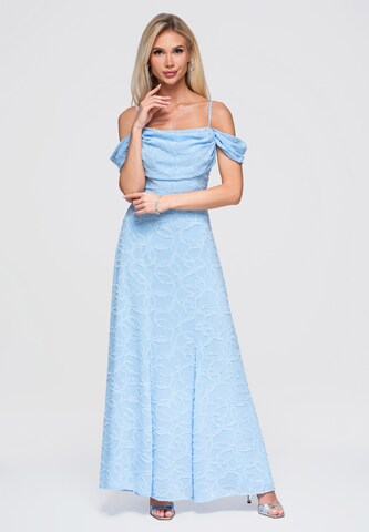 Robe de soirée 'DLR388' Ombre en bleu : devant
