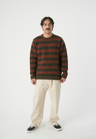 Cleptomanicx Sweater 'Trio' in Brown