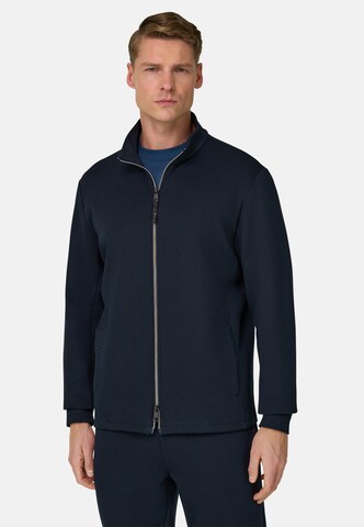 Boggi Milano Sweatvest 'B Tech' in Blauw: voorkant