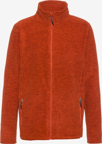 KILLTEC Athletic Fleece Jacket in Orange: front