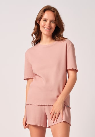 Skiny Shirt in Roze: voorkant