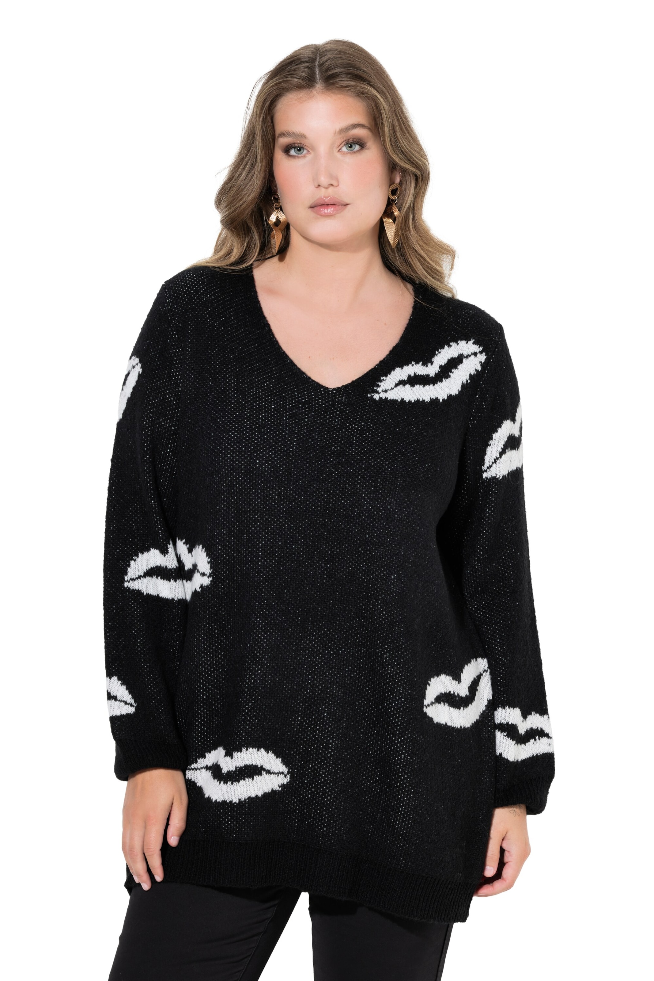 MIAMODA Sweater in Black: front