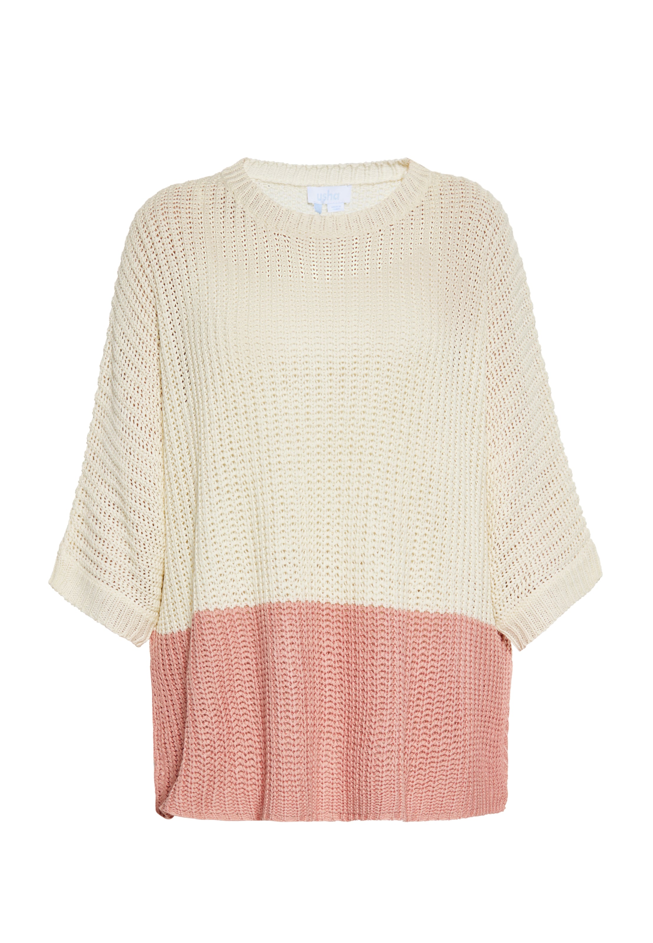 usha BLUE LABEL Pulover | bež barva: sprednja stran