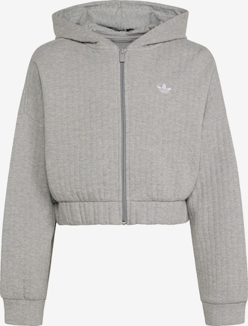 Giacca di felpa di ADIDAS ORIGINALS in grigio: frontale