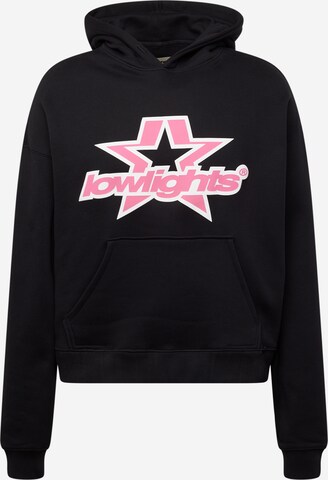 Low Lights Studios Sweatshirt 'Superstar' in Zwart: voorkant