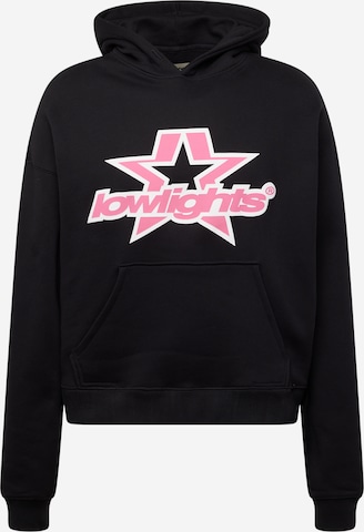 Low Lights StudiosSweater majica 'Superstar' - crna boja: prednji dio