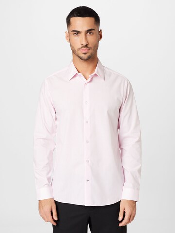 BURTON MENSWEAR LONDON Regular fit Button Up Shirt in Pink: front