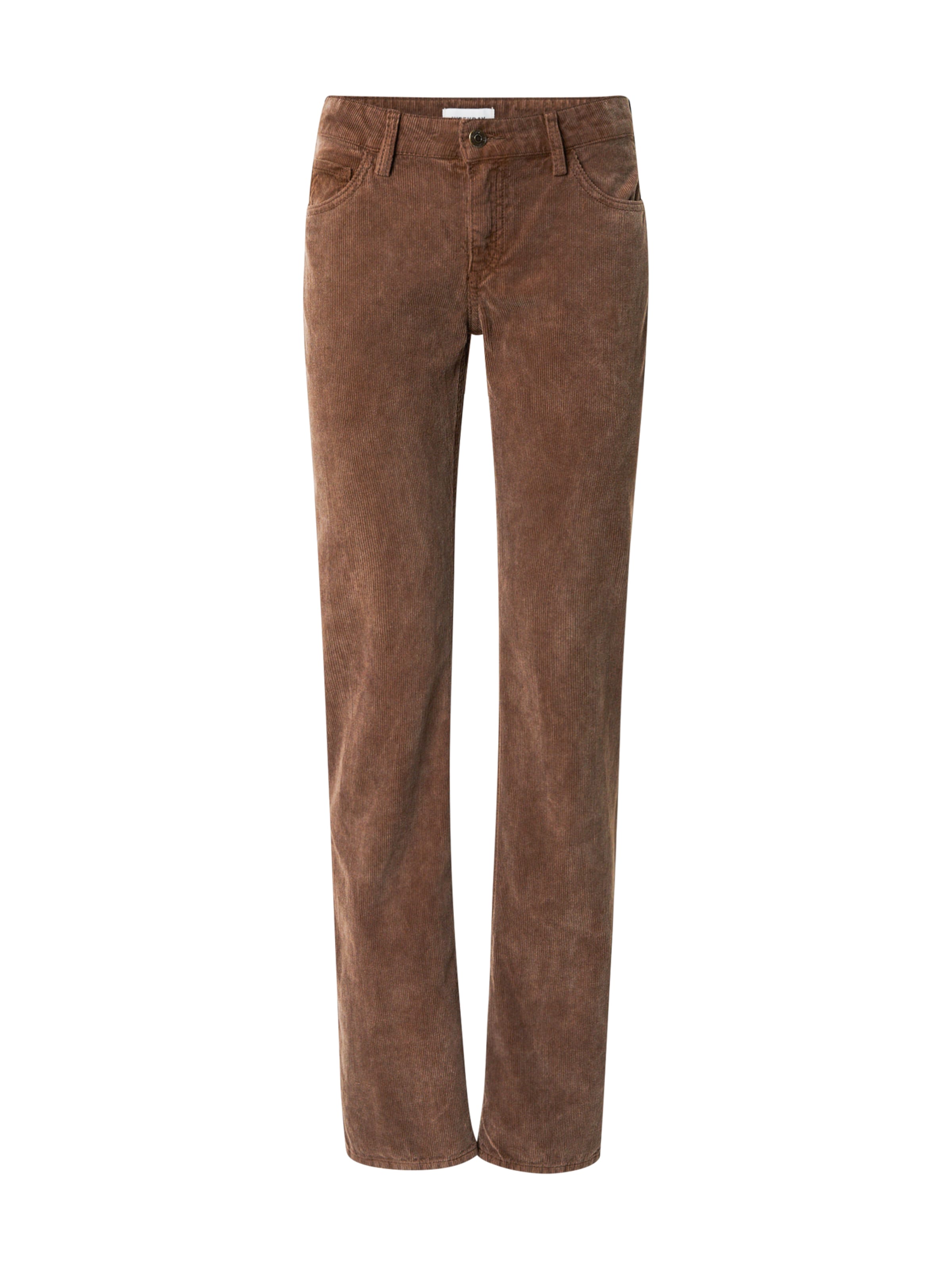 WEEKDAY Regular Pants 'Cow 2' in Brown: front