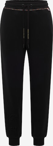 Carlo Colucci Regular Hose ' Deporta ' in Schwarz: Vorderseite