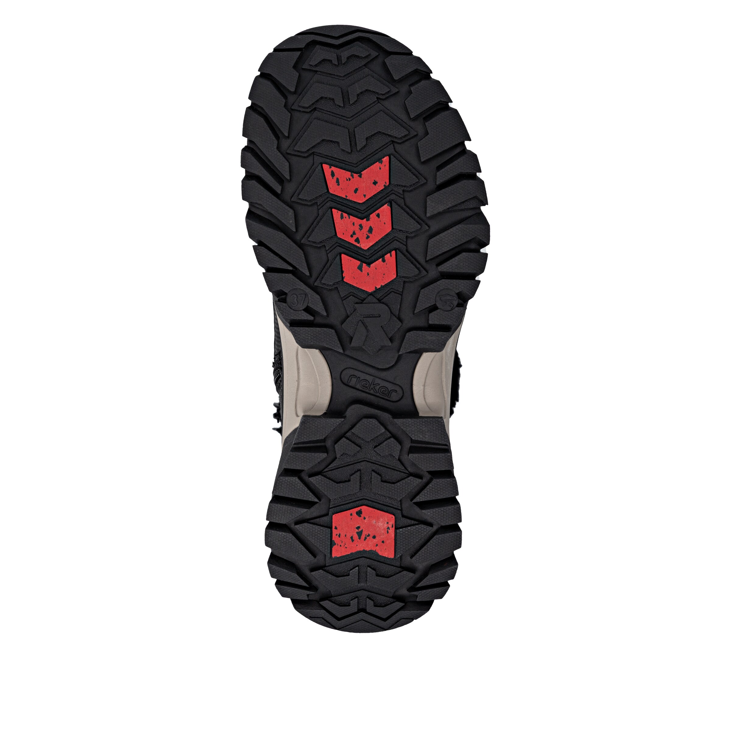 Bottes à lacets 'W3972' Rieker en noir