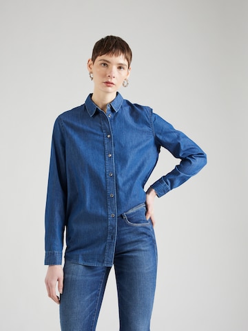 s.Oliver Blouse in Blauw: voorkant