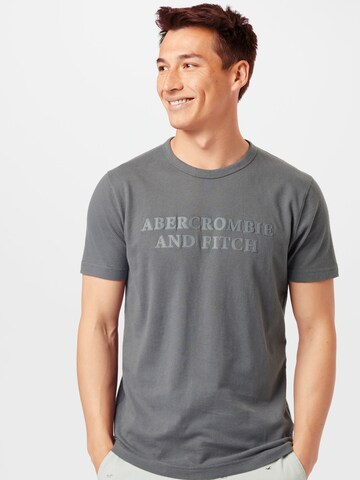 T-Shirt Abercrombie & Fitch en gris : devant