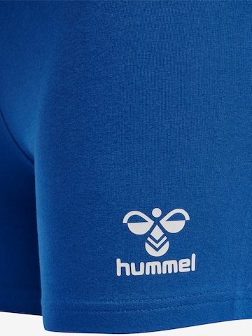 Hummel Skinny Sportunterhose in Blau