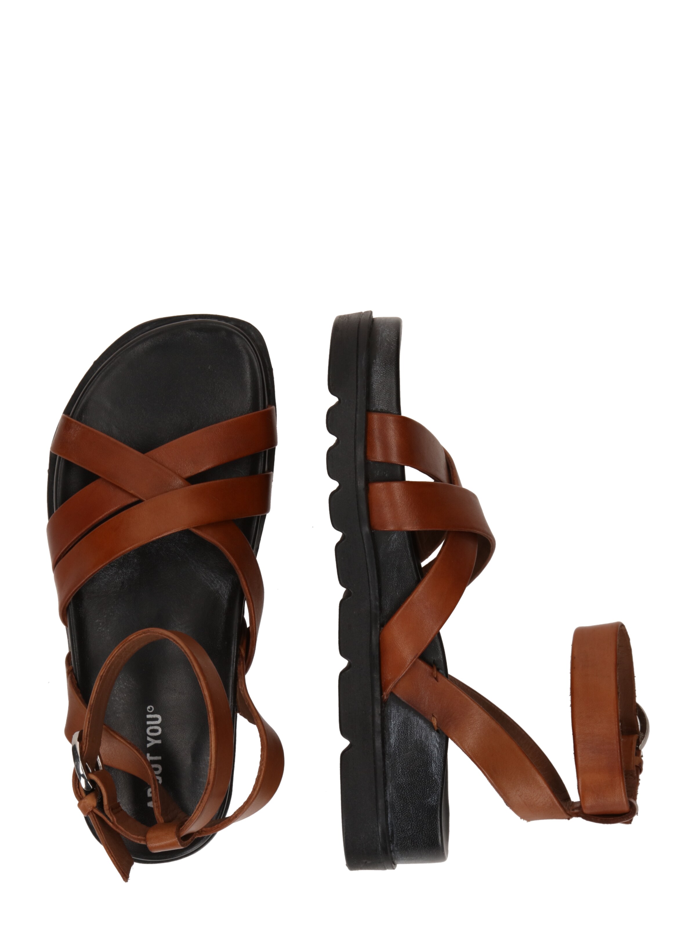 Sandales 'Liz' ABOUT YOU en marron