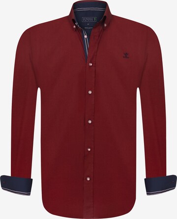 Sir Raymond Tailor Regular fit Button Up Shirt 'Waterford' in Red: front