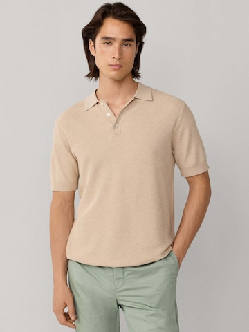 Hackett London Shirt 'HONEYCOMB' in Beige: front