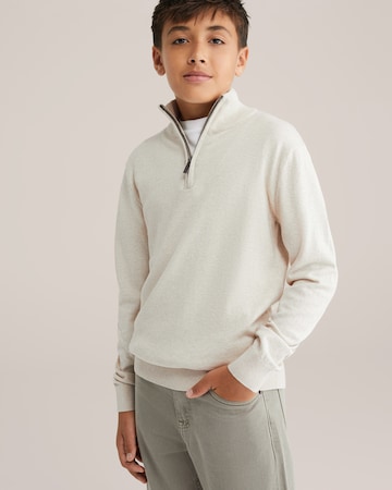 WE Fashion - Jersey en beige: frente