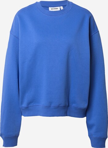 WEEKDAY Sweatshirt 'Essence Standard' in Blau: predná strana