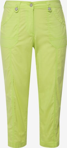 Ulla Popken Regular Pants in Green: front