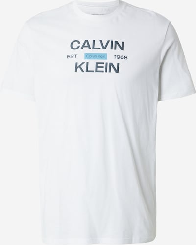 XXS dydžio Marškinėliai 'Logo Graphic' iš Calvin Klein Jeans, spalva – safyro / šviesiai mėlyna / balta, Prekių apžvalga