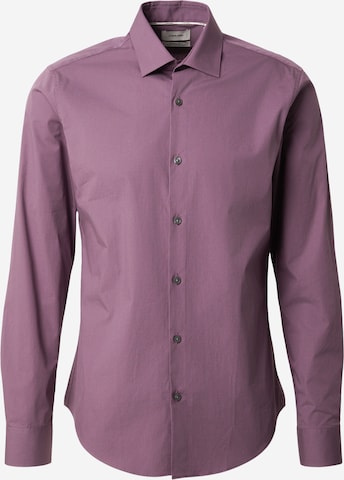 Calvin Klein Slim Fit Hemd 'ESSENTIALS' in Lila: Vorderseite