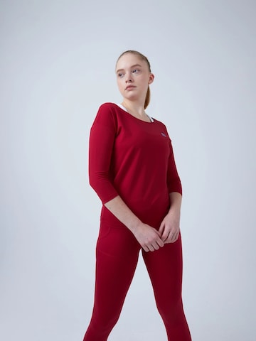 SPORTKIND Shirt '3/4 Loose Fit' in Rood